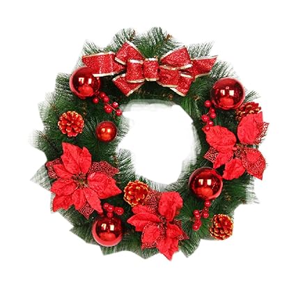 Amazon Com Panda Superstore Christmas Wreath Christmas Garlands