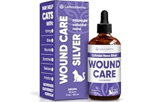LEACADEMIC Cat Wound Care in Drops | Wound Care + Lavender | Lavender & Vitamin E Drops | Natural Ingredients | All Ages and Breeds | 2 Oz