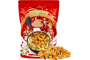 CHIRAMEN Mala Crawfish Mix Ramen Toppings, Crawfish, Fish Cake, Squid, Imitation Crab, Eggs, Corn, Cabbage, Plant-Based Beef Perfect for Cup Noodles.