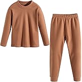 Toddler Thermal Underwear Set Girls Boys Long Johns Kids Pajamas Pjs, 3-7 Years