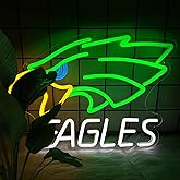 Eagle Neon Signs LED Football Green Lights Signs for Wall Decor USB Powered Sports Team Neon Wall Light Sign for Man Cave Beer Bar Pub Boys & Teens Room Decor