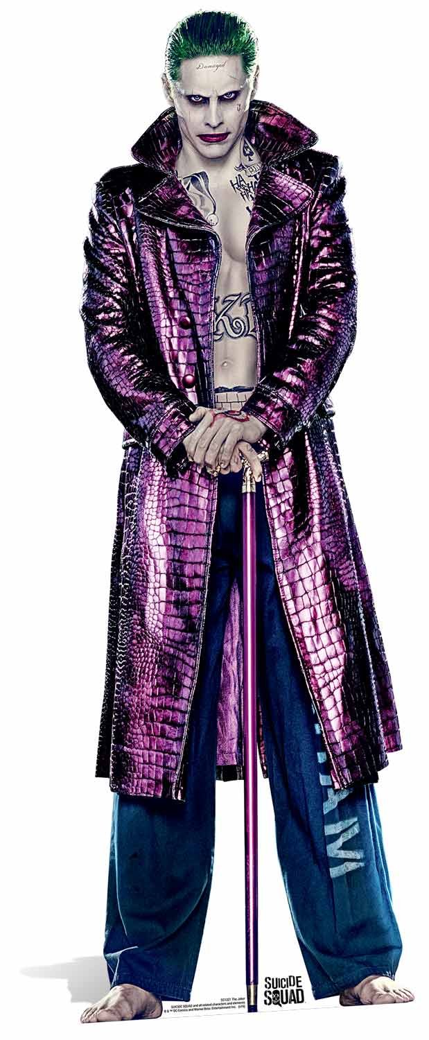 Star Cutouts SC1221 "Jared Leto as The Suicide Squad's Joker" Cardboard Cut Out, Yellow