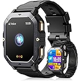 Smartwatch Masculino, Tela 2,02", 100 Modos Esportivos, Chamadas Bluetooth, Compatível Android/iOS, À Prova D'água IPX8