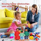 Aolso Wooden Doll Family Set 11 Pieces for Dollhouse Play, 5–10 cm Figures view 6