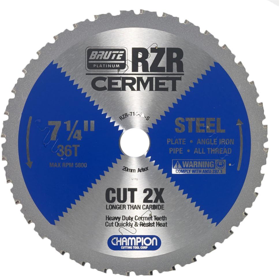 Champion Cutting Tool Corp Circular Saw Blade 7-1/4