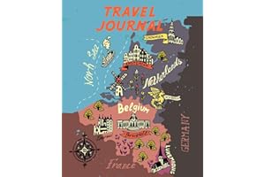 Travel Journal: Kid's Travel Journal. Map Of Belgium. Simple, Fun Holiday Activity Diary And Scrapbook To Write, Draw And Stick-In. (Europe Map, Vacation Notebook, Adventure Log)