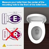 Ibergrif Soft Close Toilet Seat White O Shape Quick Release Adjustable Hinges view 7
