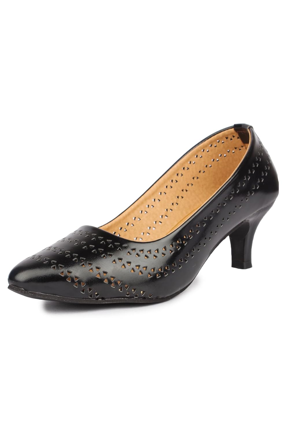 do bhai women's formal synthetic black bellies