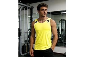 Sports Tank Tops for Men Athletic Gym Bodybuilding Fitness Sleeveless Shirts for Cycling Running Workout