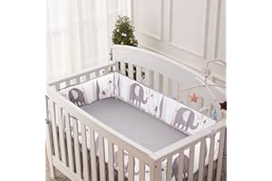 Karriw 4Pcs Soft Breathable Cotton Pad, Breathable Mesh Liner Anti-Collision, Soft Breathable Cotton Pad Anti-Collision for Boys and Girls - 0526 (Elephant)