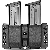 OWB Double Mag Pouch for Glock 17, 19, 22, 23 & More - USA Made - Total Eclipse Double Mag Pouch by Blade-Tech Holsters