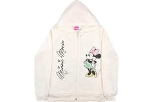 Disney Characters Minnie Mouse Daisy Duck Lilo & Stitch Girls Zip-Up Hoodie, Hooded Sweatshirt for Kids and Toddlers