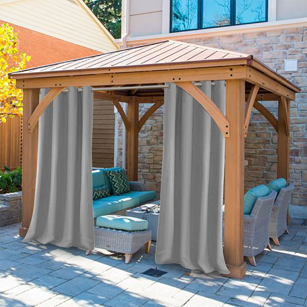 Outdoor Decor In Outdoor Gazebo Solid Grommet Top Window Panel
