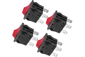 CashMuch 4 Pack For Toggle Rocker ON Off Switch For Shopvac QSP Pro QPL45 12 Gallon Wet and Dry Vacuum, ABS Waterproof Dustpr