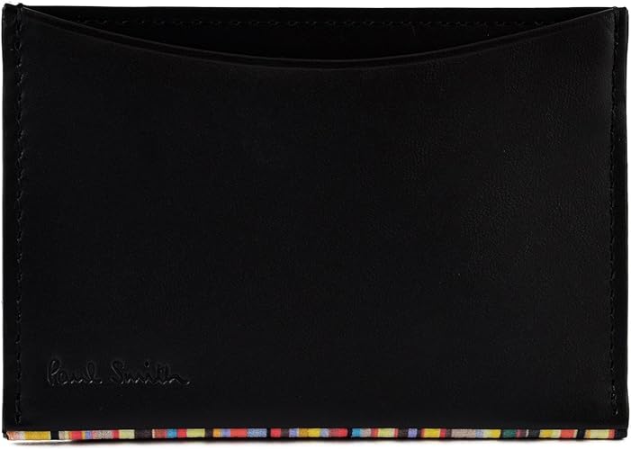 Amazon ポールスミス Paul Smith ストライプポイント レザー パスケース 本革 定期入れ Psy051 ブラック 定期入れ