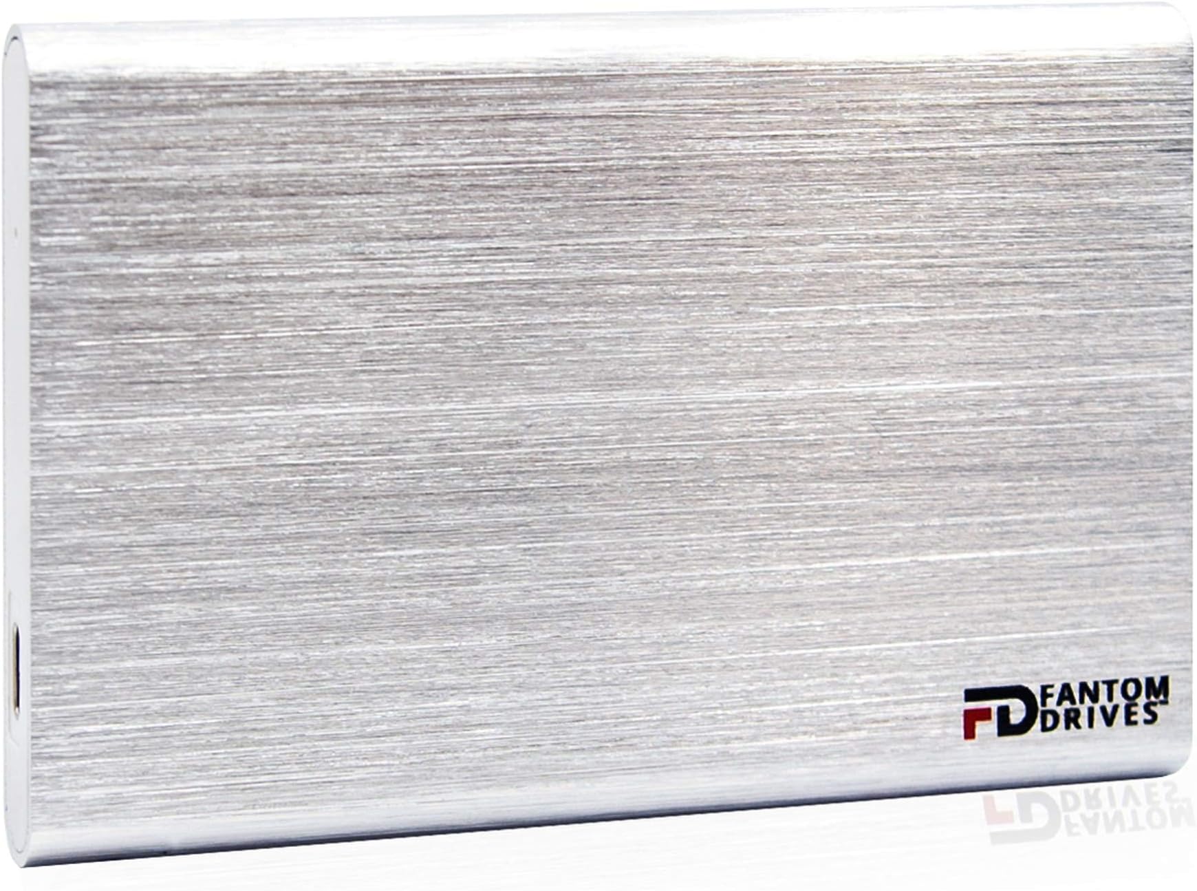 FD 480GB Portable SSD - USB 3.2 Gen 2 Type-C 10Gb/s - Aluminum - Silver - SSD for Mac (CSD480S-M) by Fantom Drives