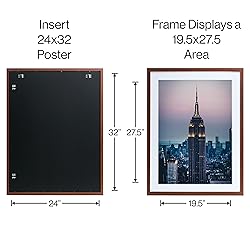 Frame Amo 24x32 Solid Wood Picture Frame with