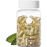 Ritual Essential for Women Prenatal Multivitamin: Folate & Choline for Neural Tube Support, Omega-3 DHA for Fetal Brain Development, Iron, Calcium-Helper D3 & K2, Non-GMO, Vegan, Mint, 30 Days
