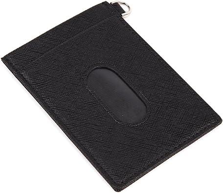 Amazon Portolano ポルトラーノ パスケース 定期入れ 牛革 角シボ型押し ブラック 定期入れ