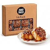 Jimmy The Baker Sticky Buns With Nuts (14 Pack) - 5.5 Oz Each | Cinnamon Rolls Topped with Caramel &amp; Honey, Individually Wrapped, Bakery Fresh, Rich Cinnamon Flavor