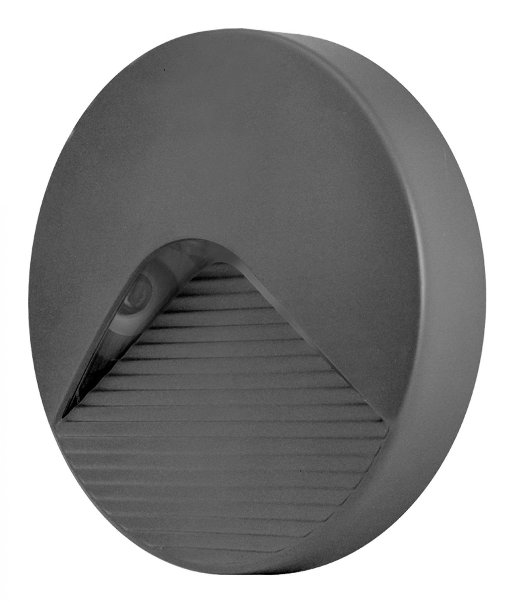 PathLux Round Surface Light IP65 2.2w 90lm 3000K Dark Grey