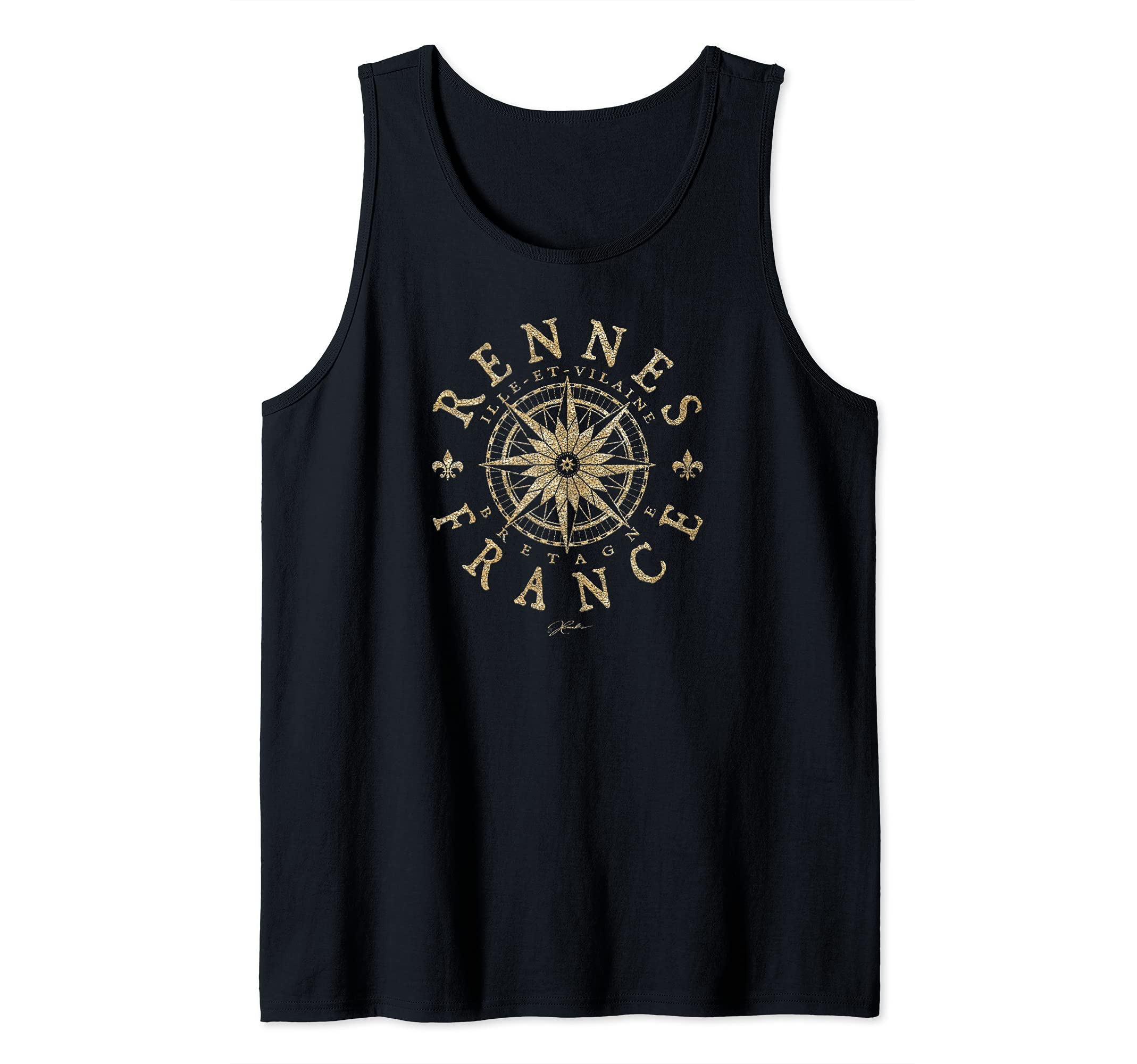JCombs: Rennes, Brittany, France, Compass Rose Tank Top