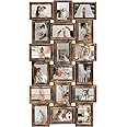 HELLO LAURA - 4x6 Picture Frame Collage Large Photo Collage Frame for Wall 18 Openings Collage Picture Frames Photo Frame Collage Wall Decor for Living Room Bedroom - Rusted Gold