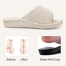 Litfun Orthopedic House Slippers for Women