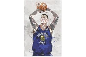 stortnate Nikola Jokic Poster Basketball Canvas Poster Wall Art Decor Print Picture Paintings for Living Room Bedroom Decoration Unframe:12x18inch(30x45cm)