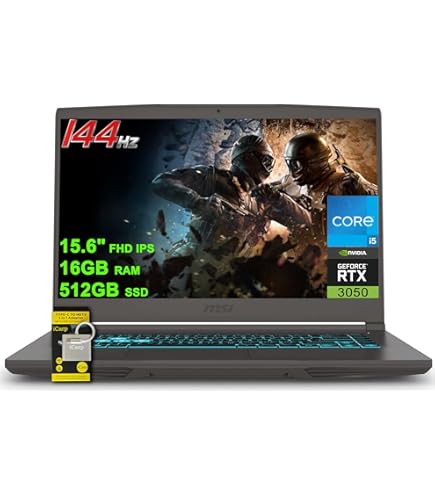 Amazon.com: msi Thin 15 Gaming Laptop 15.6