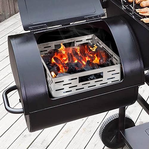 Grisun Charcoal Firebox Basket for Oklahoma Joe's Smoker, Smoker