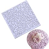 Anyana square sugar edible vine lace mold cake