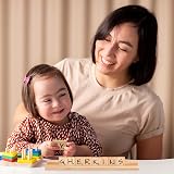 Healifty 10pcs Wooden Letter Tile Racks Stands for DIY Crafts & Early Education view 8