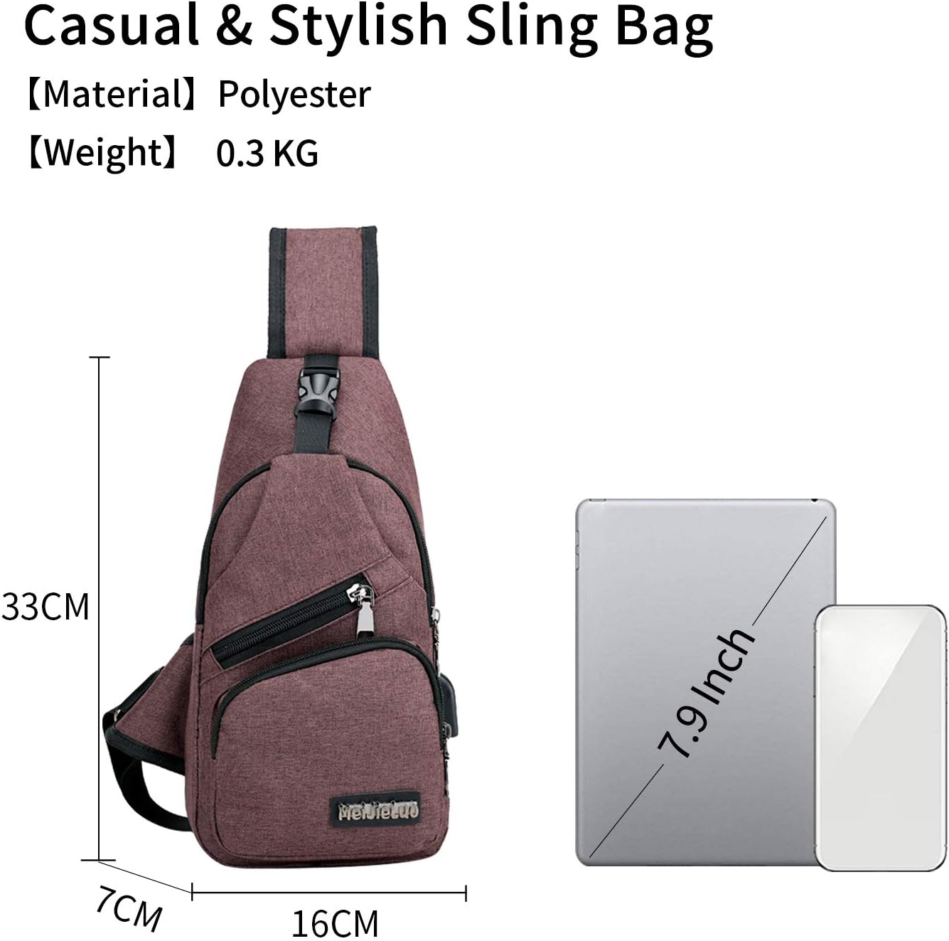 Valigeria per Trekking/Ciclismo/Libri/Viaggio/Sports/Alpinismo Arancia FANDARE  Zaino Monospalla Unisexe Borsa a Tracolla Uomo Donna Borsa Sportiva Sling  Bag urban-earth.co.uk