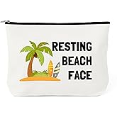 Beach Gifts For Women - Beach Themed Gifts Funny Christmas Birthday Gift For Sea Lovers Women Small Makeup Bag Cosmetic Bag Travel Toiletry Bags Makeup Pouch
