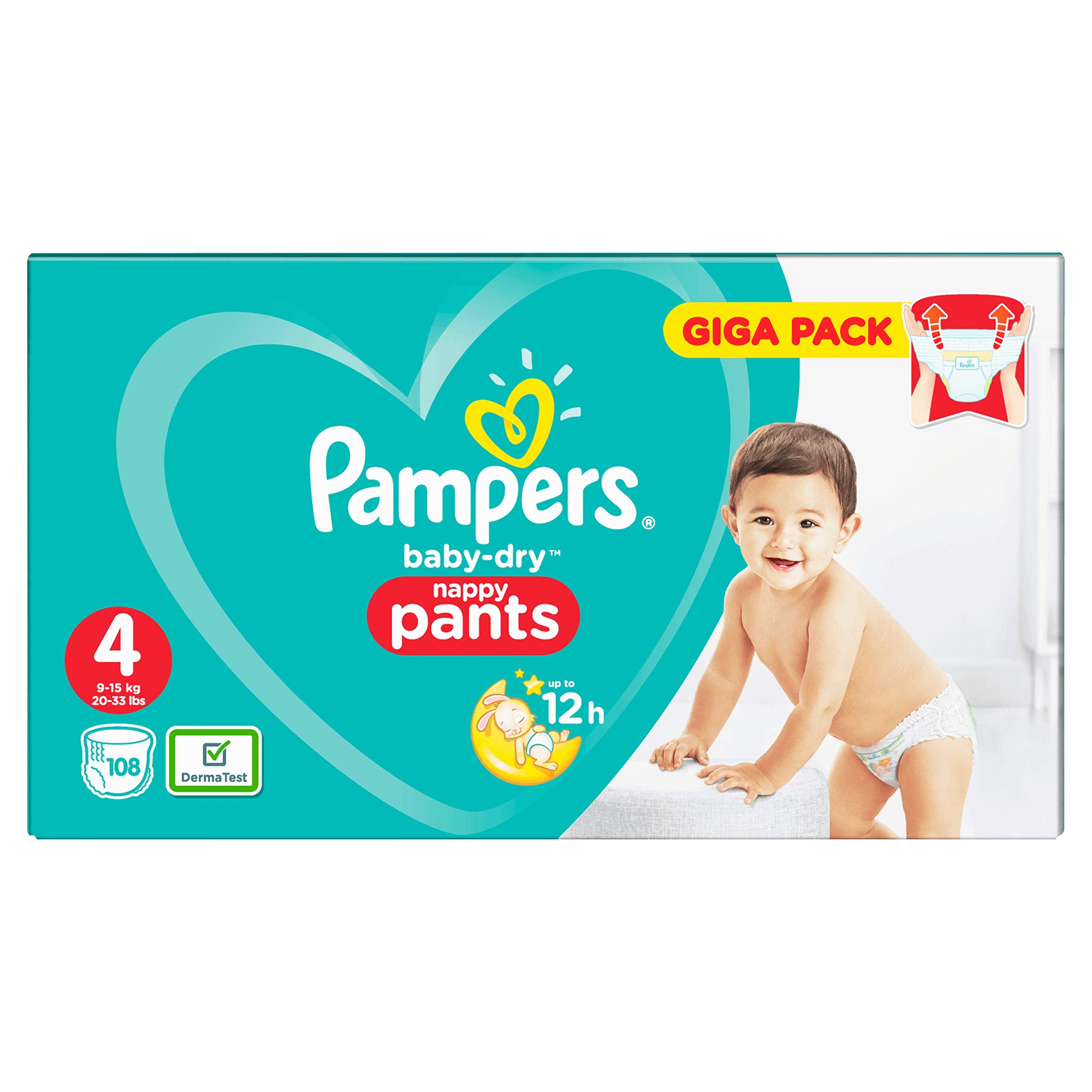 Pampers Baby-Dry Nappy Pants Up to 12 Hours