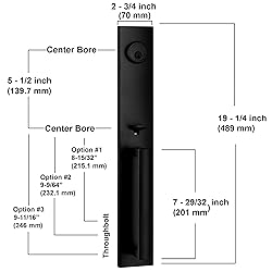 Berlin Modisch Full Escutcheon HandleSet Front Door