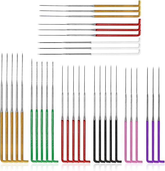 35Pcs Needle Felting Needles,Wool Felting Supplies with 4 Types Star Twisted, Cone, Triangular