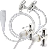 Croydex Removeable Push-Fit Secura Bath Shower Set White