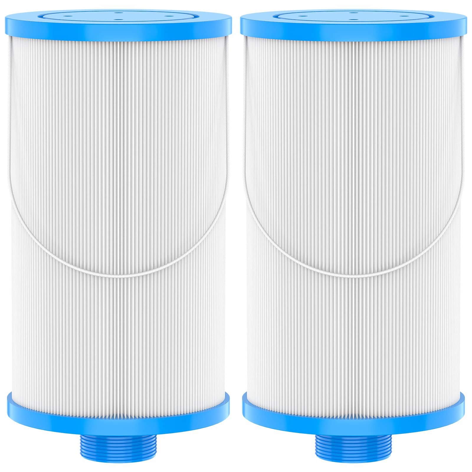Photo 1 of 2-pack FC-2402 Hot Tub Spa Filter Replacement, Compatible with Watkins 303279, FC-2402 PFF42TC-P4, 78460, Lifesmart, Freeflow, AquaTerra, Hydromaster, Grandmaster, Simplicity, Bermuda Hot Tub Filters