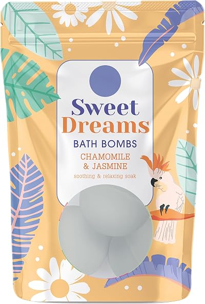 ELYSIUM SPA Chamomile & Jasmine Bath Bombs Soothing Relaxing Spa Fizzer