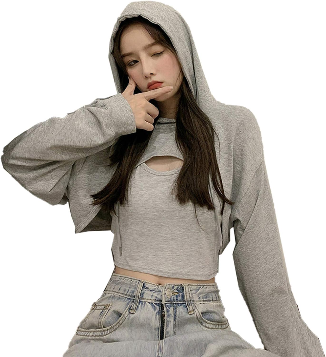 Sxiwei Sweatshirt Mädchen Mit Kapuze - Schmetterlingsdruck Langarm