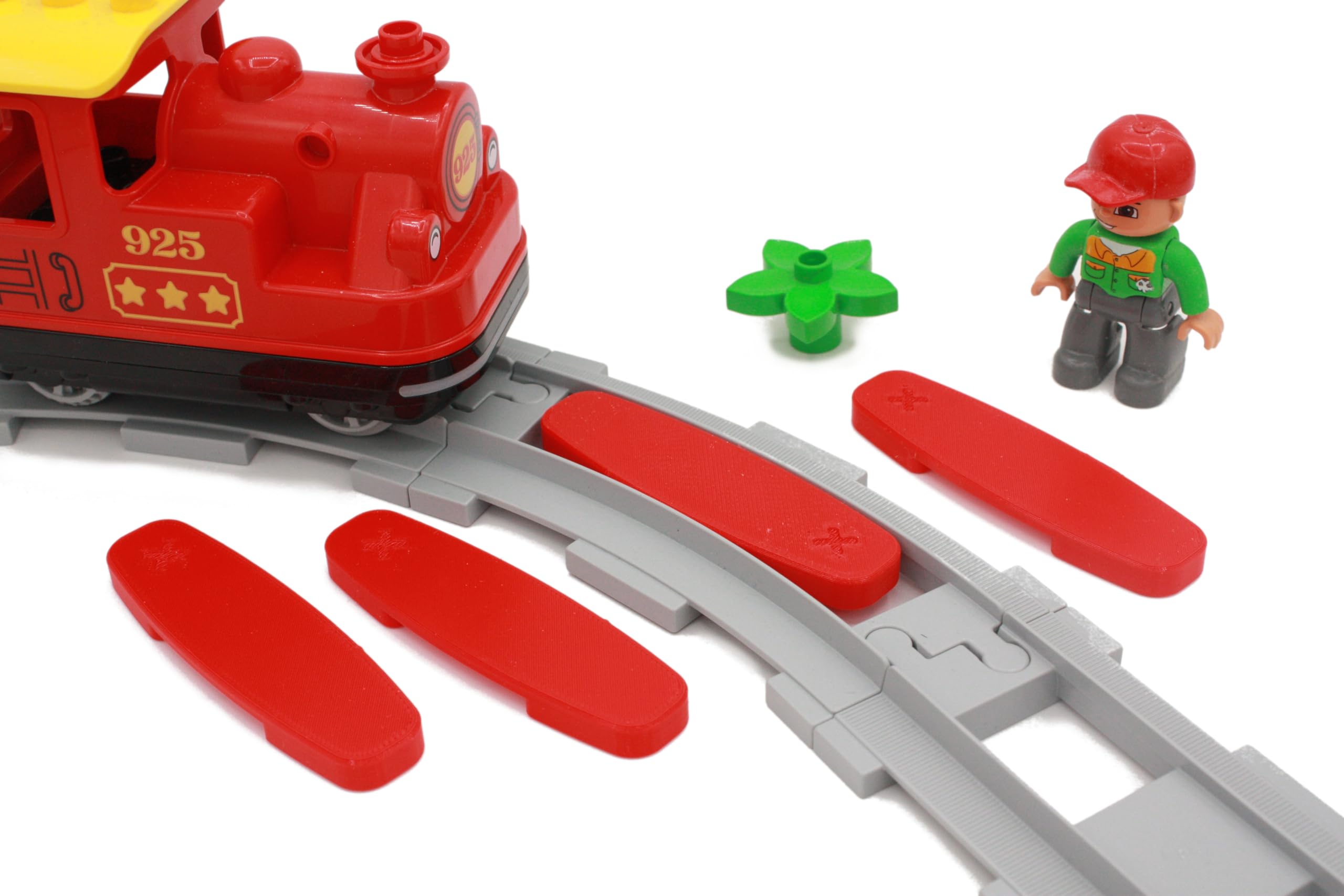 4 x Duplo Compatible Train Stop Action Bricks — image 1