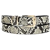 IFENDEI Women Waist Belts for Dresses Thin Black Skinny Leather Belts with Gold Pin Buckle