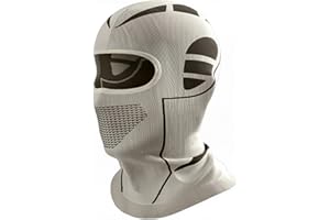 SPTSLFB Mech-Style Ski & Motorcycle Mask-Windproof Balaclava, Full Face with Vent Holes, Helmet-Friendly, Unisex for Skiing & Riding
