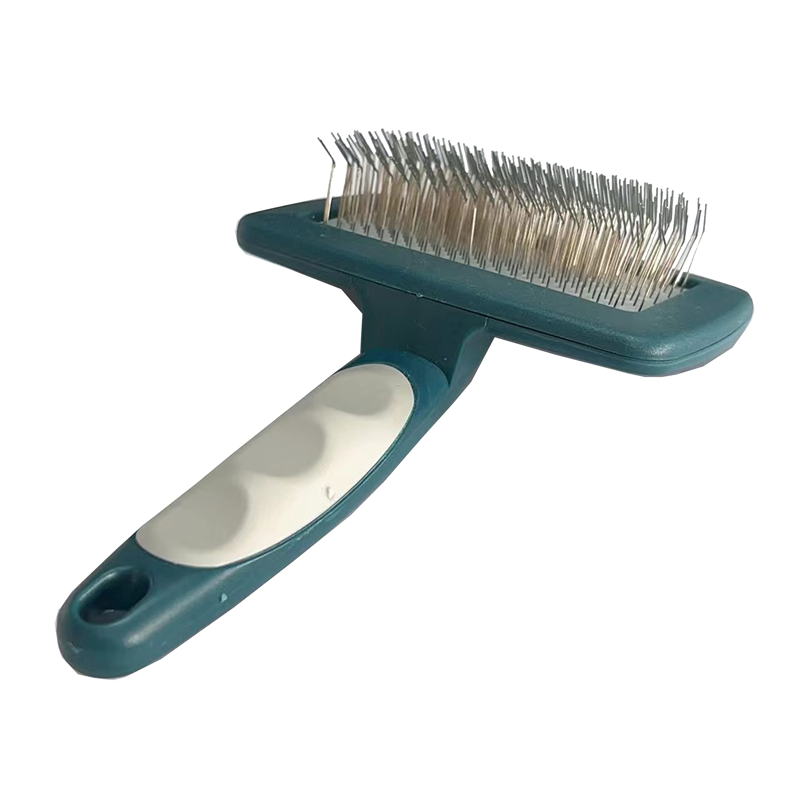 YIRU Goldendoodle & Poodle Grooming Brush, Extra Long Pin Slicker Brush (1.06") for Long & Curly Coats, Post-Walk Mat & Tangle Remover, Cuts Grooming Time in Half