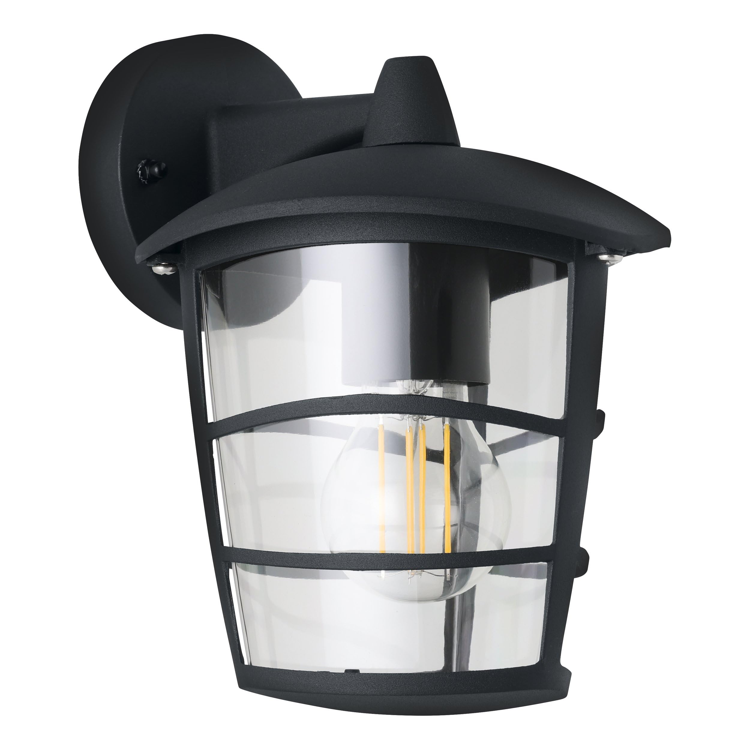Eglo 93098 E27 Black Outdoor Wall Light ALORIA