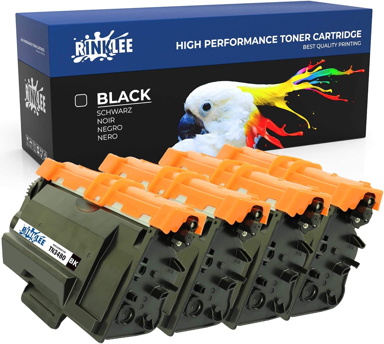 RINKLEE Toner Cartridges Replacement for TN-3480 Compatible with Brother MFC-L6900DW HL-L6400DW HL-L5000D HL-L6200DW HL-L5200DW HL-L6300DW MFC-L6800DW HL-L5100DN MFC-L6750DW MFC-L5750DW