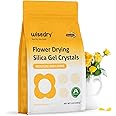 wisedry Silica Gel Flower Drying Crystals - 5 LBS, Fine Crystals < 1mm, Color Indicating, Reusable