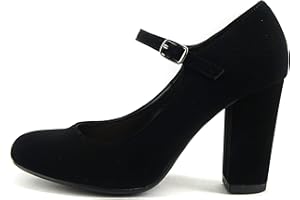 CITYCLASSIFIED City Classified Comfort Women's Closed Toe Ankle Strap Block Heel